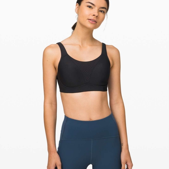 Run Times Bra High Support, B–G Cups Black - Picture 5 of 14